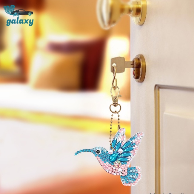 Galaxy Set 10 Móc Khóa Đính Đá Nhiều Màu Sắc Dễ Thương