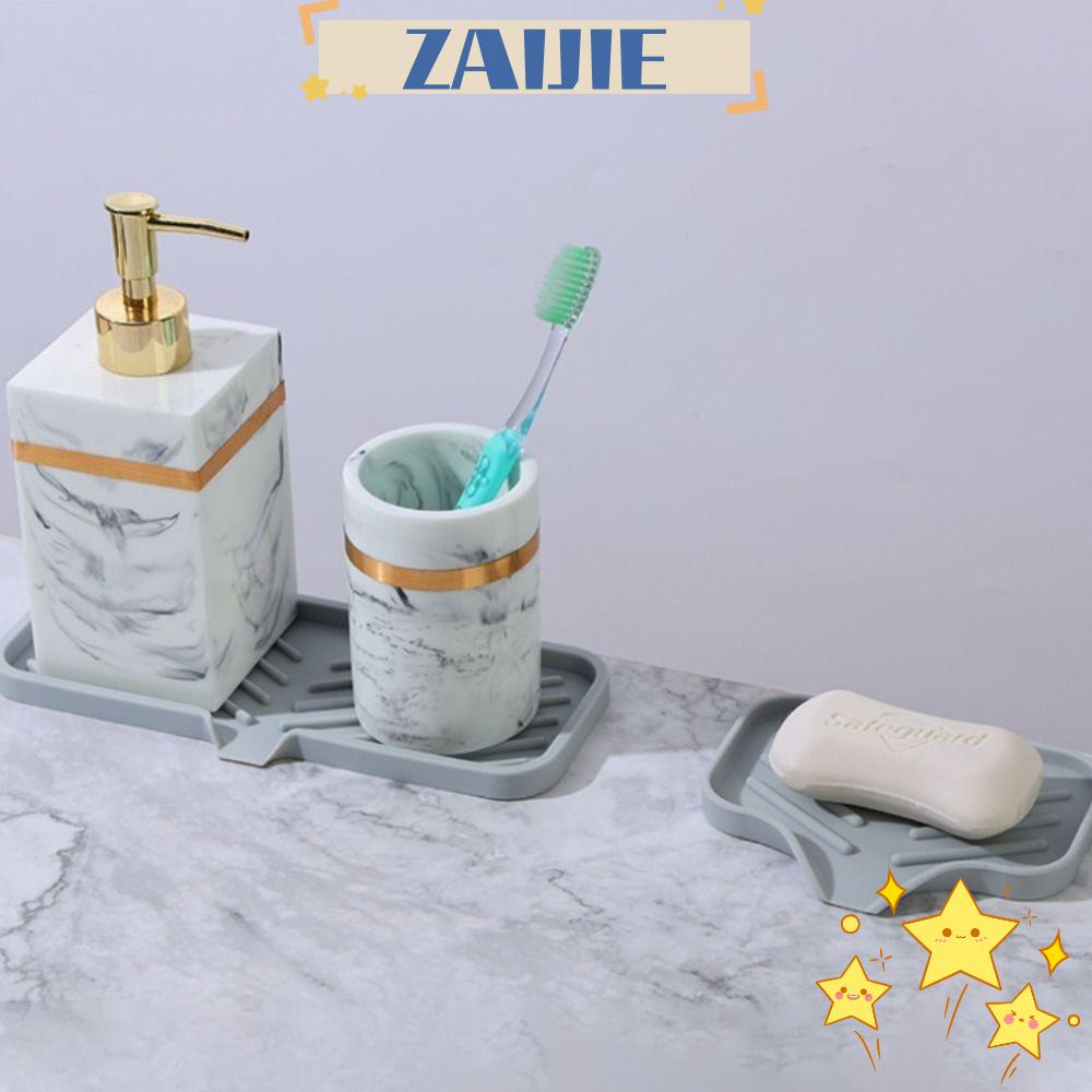 ZAIJIE24 Set 3 Miếng Silicone Để Xà Bông Tiện Lợi