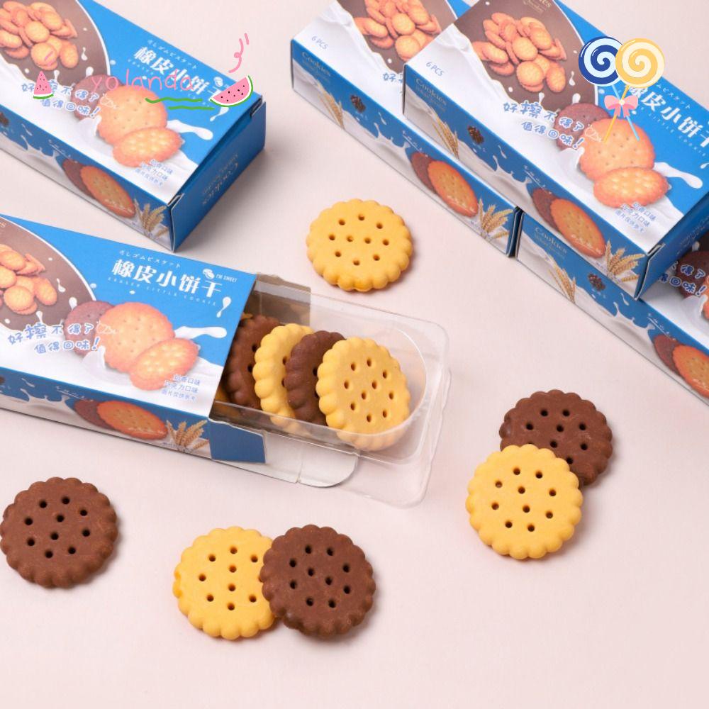 Cục Tẩy Giải Thưởng Bánh Quy / Bánh Mì / Khoai Tây Chiên Bằng Cao Su Nhân Tạo Hình Hoạt Hình Dành Cho Văn Phòng