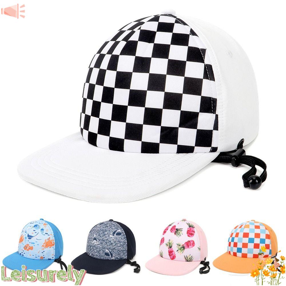 LEILY Mũ Bucket Vành Rộng Chống Tia UV Thời Trang Xuân Hè Di Động Cho Bé