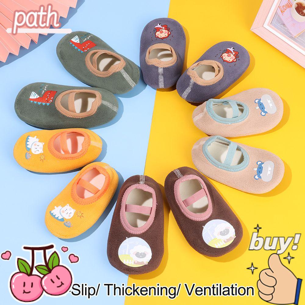 PATH Vớ Chống Trượt Thoáng Khí In Họa Tiết Hoạt Hình Dễ Thương Thời Trang Thu Đông Cho Bé Trai Và Gái