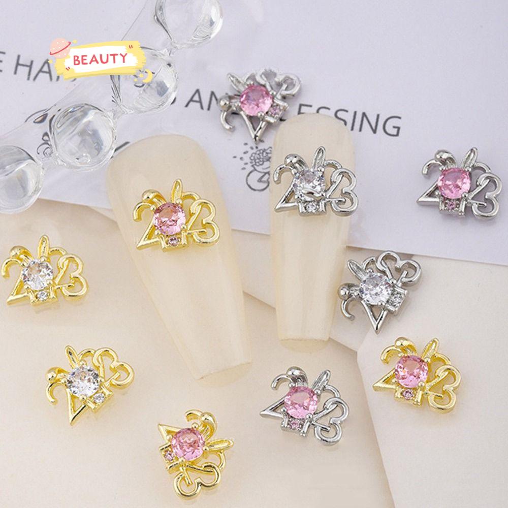 BEAUTY Bộ 5 Phụ Kiện Trang Trí Móng Tay Sang Trọng