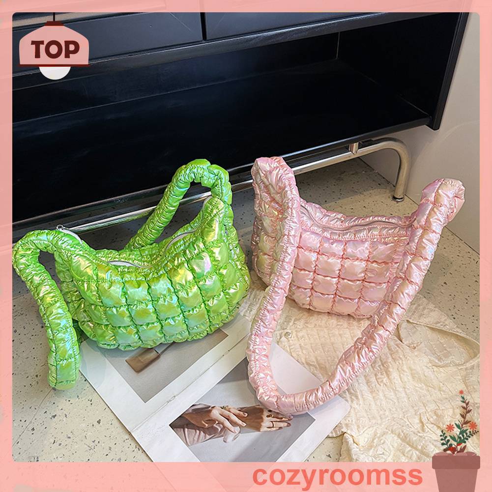 Túi Tote Đeo Vai / Đeo Chéo Xếp Ly Nhiều Màu Thời Trang Xinh Xắn Cho Nữ