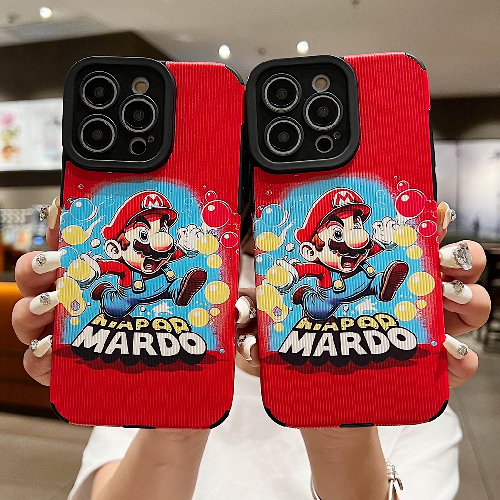 Ốp Điện Thoại Chống Sốc In Hình Super Mario Cho iPhone 11 Pro Max 12 13promax 14 XS XSMAX 7P 8P