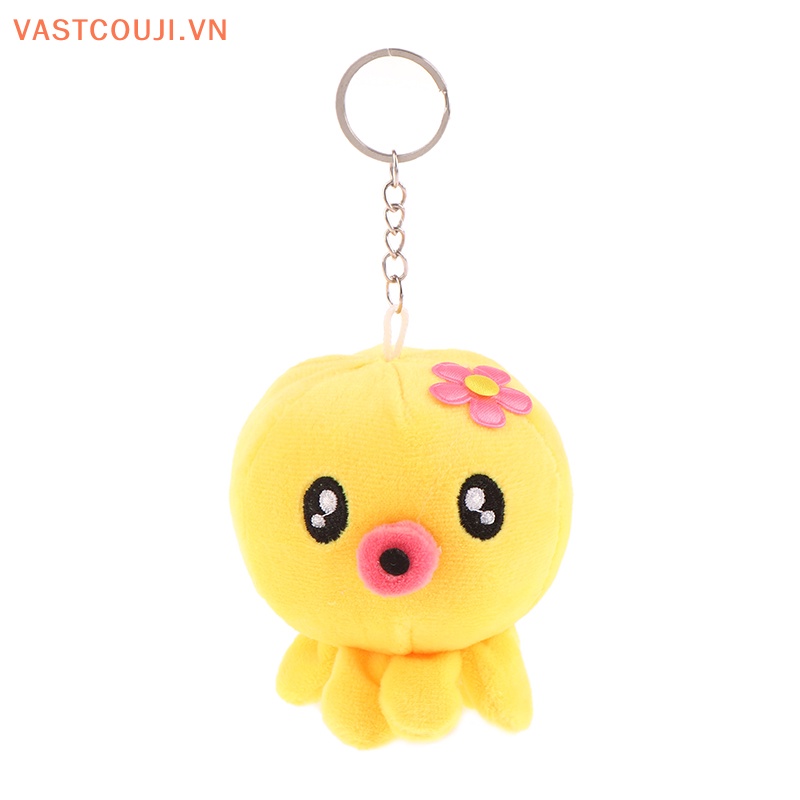 Móc Khóa Hình Bạch Tuộc Nhồi Bông Đáng Yêu