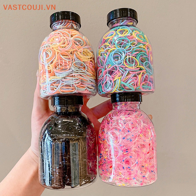 Bộ 1000 Dây Thun Buộc Tóc Nhiều Màu Sắc Dùng Một Lần Tiện Dụng