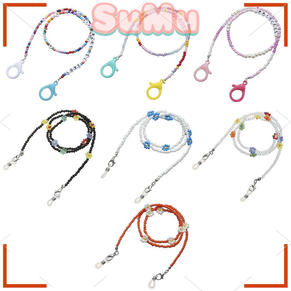 SUMU Dây Đeo Cổ Giữ Mắt Kính Nhiều Màu Sắc Dành Cho Nữ