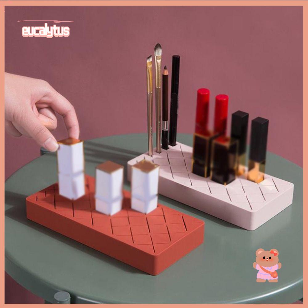 Hộp Đựng Cọ Trang Điểm Son Môi 8 / 18 Ngăn Bằng Silicone