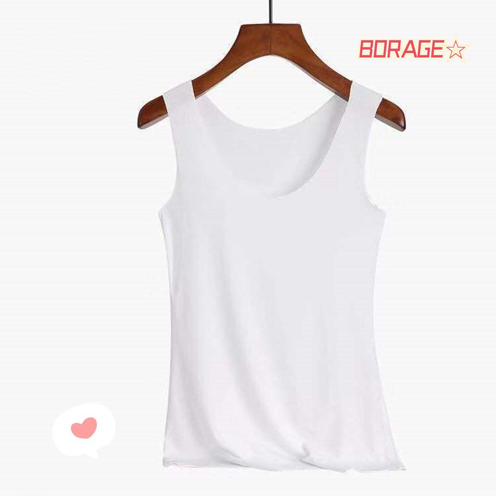 BORAG Áo Tank Top Chất Lụa Thời Trang Mùa Hè Cho Phái Nữ