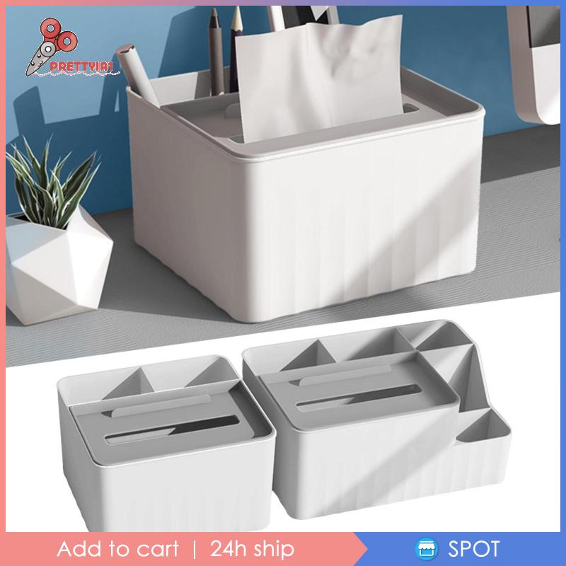 1 [Prettyia1] 2 Hộp Đựng Khăn Giấy Để Bàn Sắp Xếp Gọn Gàng Cho Nhà Bếp Văn Phòng