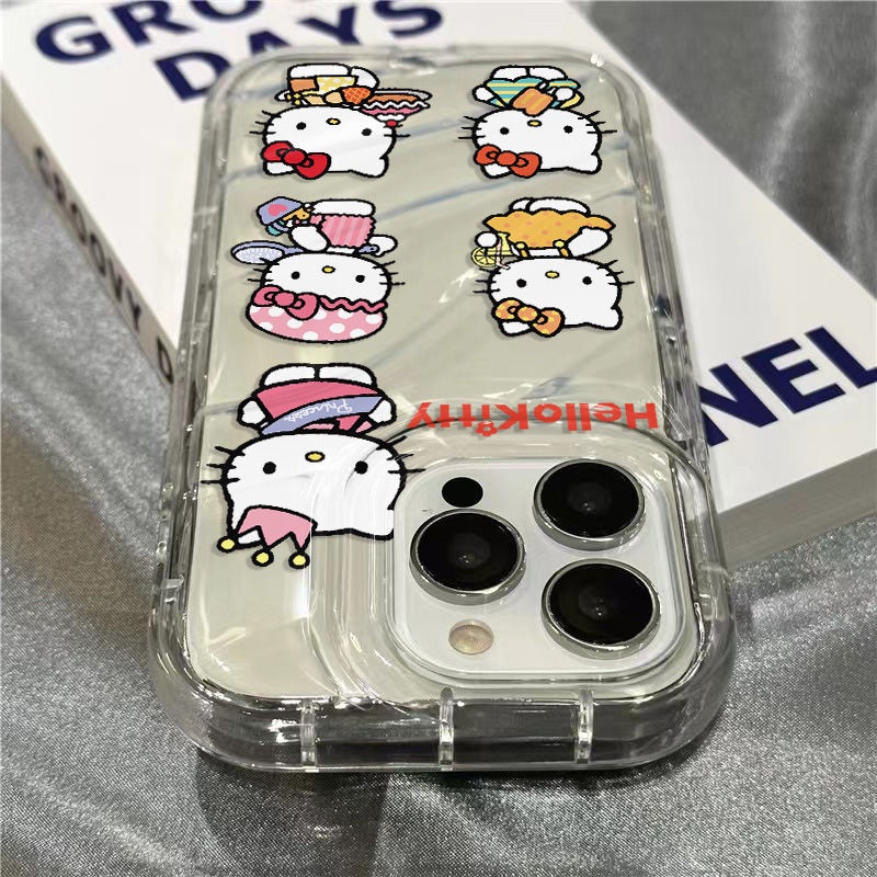 Ốp Điện Thoại Dẻo Họa Tiết Hoạt Hình Dễ Thương Chống Sốc Cho iPhone12 11Kitty14Promax 8Plus 137