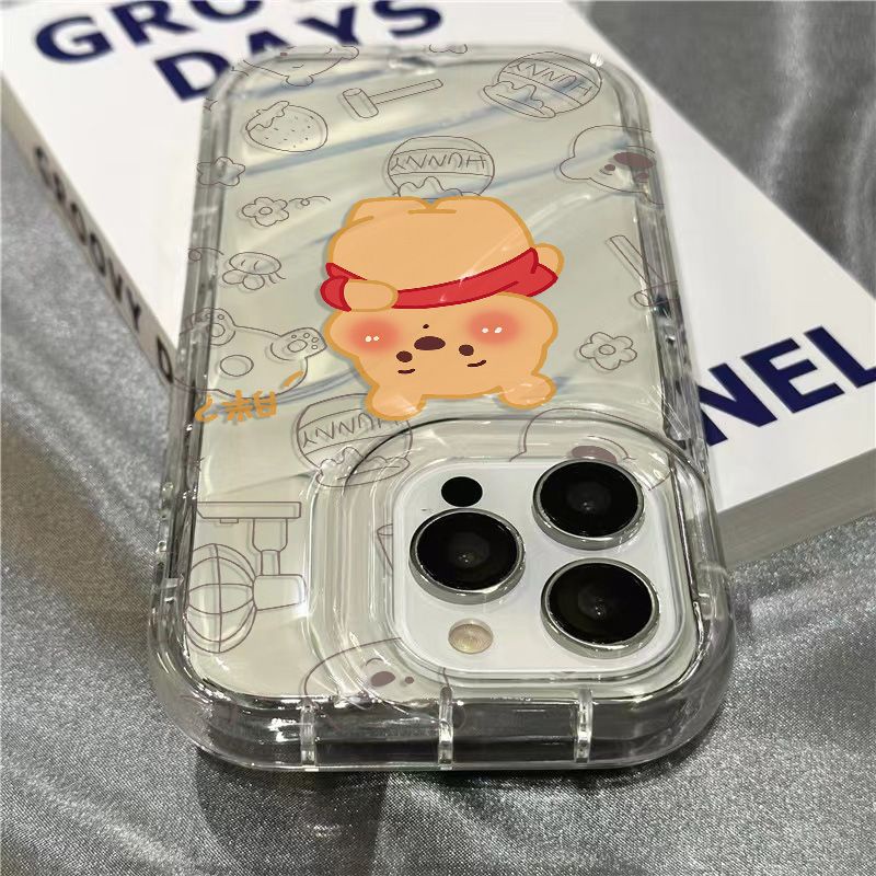 Ốp Điện Thoại Mềm Trong Suốt Họa Tiết Gấu Pooh Dễ Thương Cho Iphone 11Iphone14Promax 7 1312 plusxr8 / JJ85