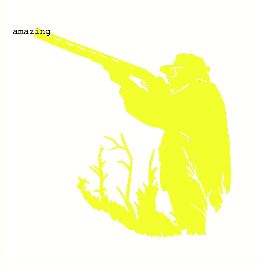 Đề Can Phản Quang Hình Thợ Săn Trang Trí Xe Hơi / Guitar / Ván Lướt Sóng