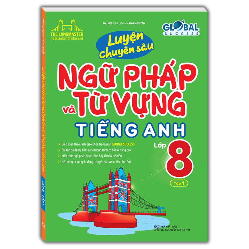 Sách - GLOBAL SUCCESS - Luyện chuyên sâu ngữ pháp và từ vựng tiếng anh lớp 8 tập 1 | BigBuy360 - bigbuy360.vn