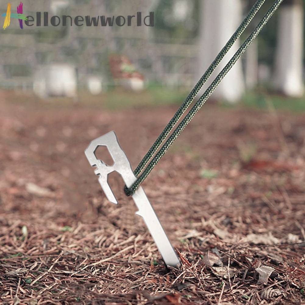 Set 6 Cọc Dựng Lều Bằng Thép Không Gỉ 28cm