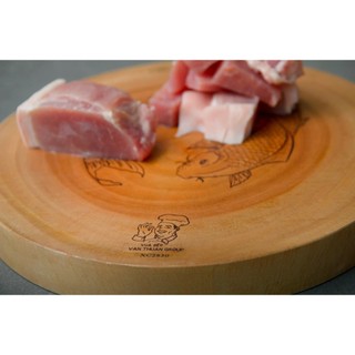 Thớt Gỗ Tròn Cao Cấp 21x21x30cm
