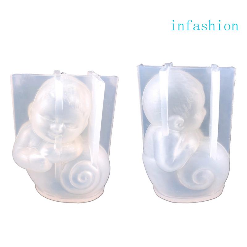 Khuôn Silicone Làm Nến Xà Phòng Hình Ốc Sên 3D Chống Dính Có Thể Tái Sử Dụng