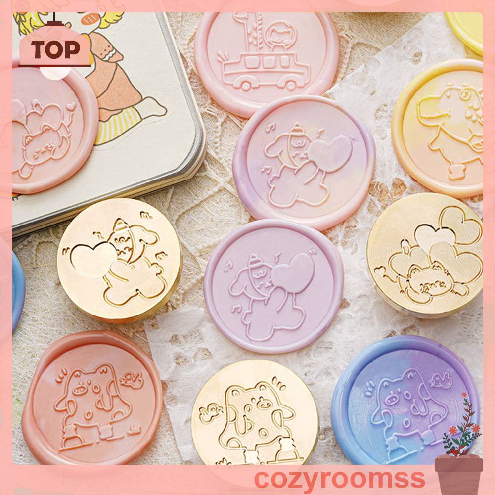 Đầu Tem Đóng Dấu Họa Tiết Hoạt Hình DIY Tùy Chỉnh Cho Thiệp Mời Đám Cưới