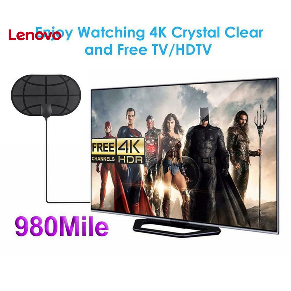 Ăng Ten TV Trong Nhà Khuếch Đại Tín Hiệu Kỹ Thuật Số HDTV Phạm Vi 980 Dặm 4