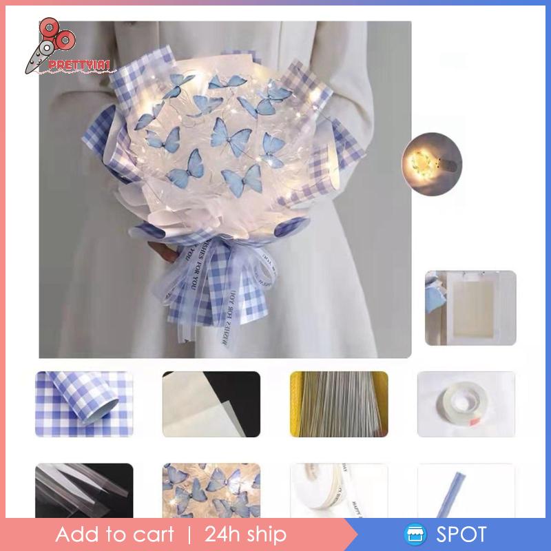 Túi Đựng Quà Họa Tiết Bươm Bướm / Hoa Xinh Xắn DIY