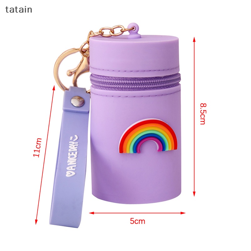 Túi Đựng Tiền Xu Bằng Silicon Có Móc Khóa Dễ Thương Cho Nữ