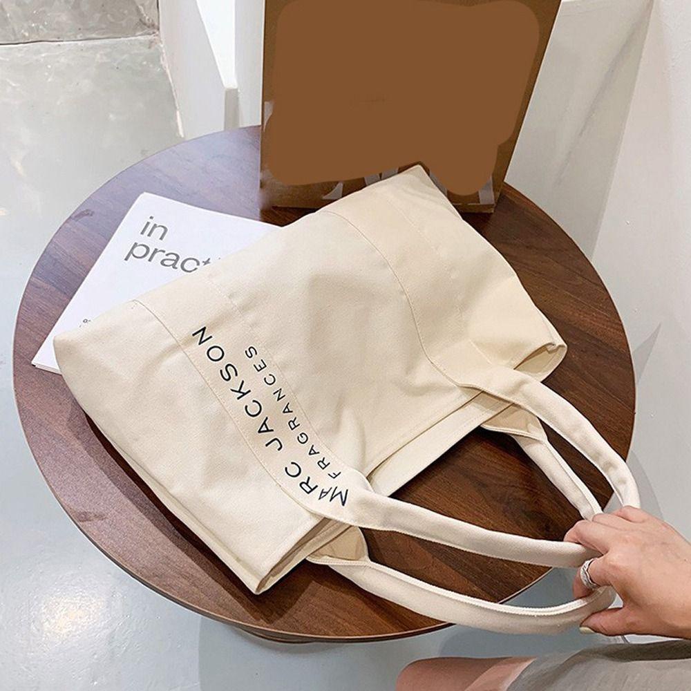 Túi Xách Vải Canvas 26 Chữ Phong Cách Hàn Quốc Cho Nữ