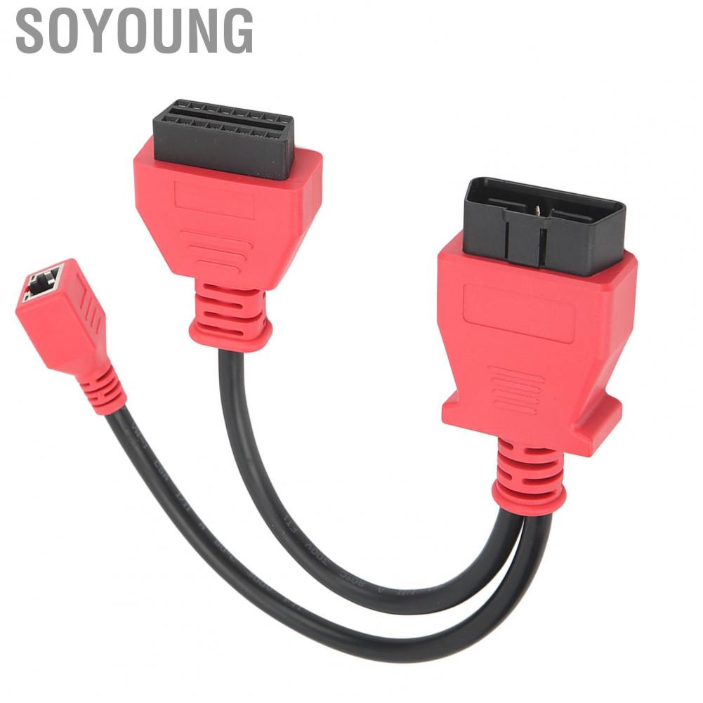 Soyoung Car Diagnostic Cable Ethernet OBD2 Connector Programming Adapter  Aging for Autel MS908 PRO MaxiSys Elite IM608