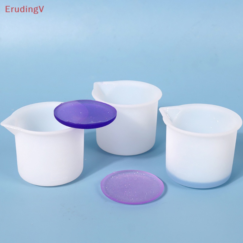 1 Cốc Đong 50ML Bằng Silicon Trong Suốt Để Làm Trang Sức DIY