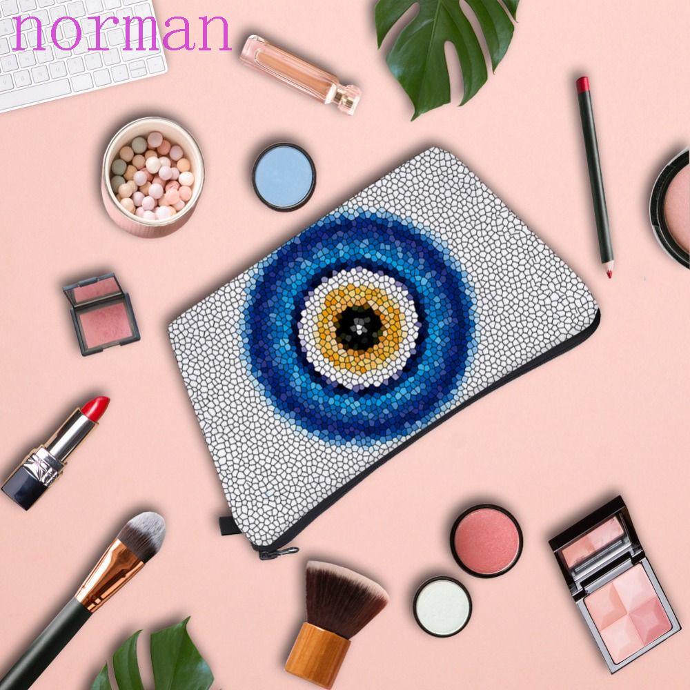 NORMAN Túi Đựng Mỹ Phẩm Màu Sắc Đơn Giản Cho Nữ