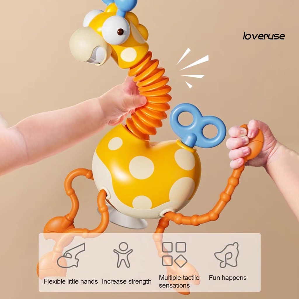 Đồ Chơi Giáo Dục Tạo Hiệu Ứng Âm Thanh Mạnh Mẽ Hình Hươu Cao Cổ Màu Sắc Sống Động