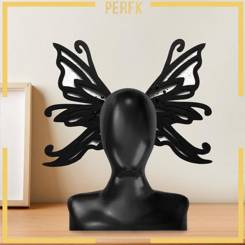 Kẹp Tóc Hình Bướm Phong Cách Gothic