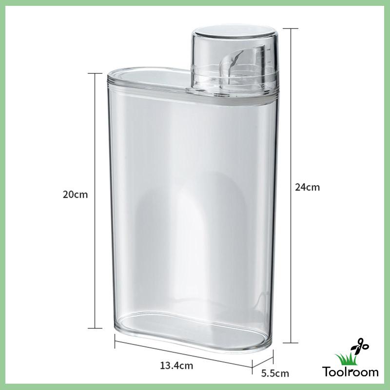 Bình Đựng Sữa Tắm Trong Suốt Dung Tích 1300ml Tiện Dụng