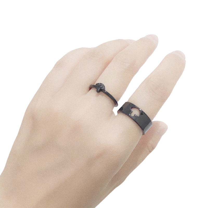 Ygt Set Nhẫn Hở Hình Cây Nấm Dễ Thương Phong Cách Punk Hip Hop Thời Trang Cho Nam Và Nữ