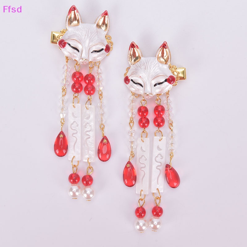 {Ffsd} Kẹp Tóc Tua Rua Hình Cáo Anime Nhật Bản Đáng Yêu Cho Nữ Bán Chạy