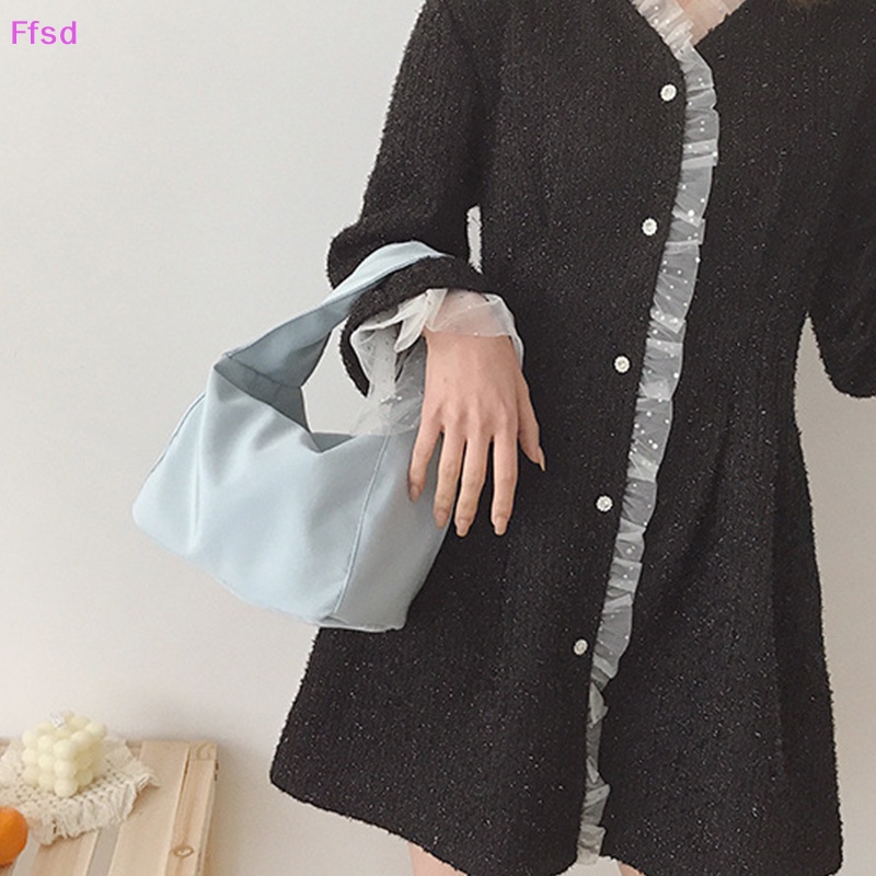 {Ffsd} Túi Xách Đeo Dưới Cánh Tay Cỡ Lớn Bằng Polyester Có Khóa Nam Châm Đơn Giản Thời Trang Mùa Xuân Dành Cho Nữ Bán Chạy * Hàng Ngày