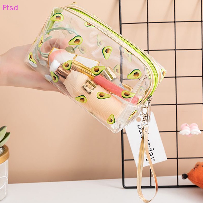 {Ffsd} Túi Đựng Mỹ Phẩm / Đồ Trang Điểm Bằng PVC Trong Suốt Chống Thấm Nước Làm Quà Tặng Cho Học Sinh * Hàng Bán Chạy