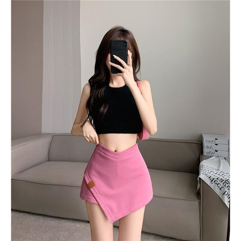 Chic váy Chân váy thời trang váy nữ hàng cao cấp tính cách Mẫu ngắn 2023NEW JUN3030