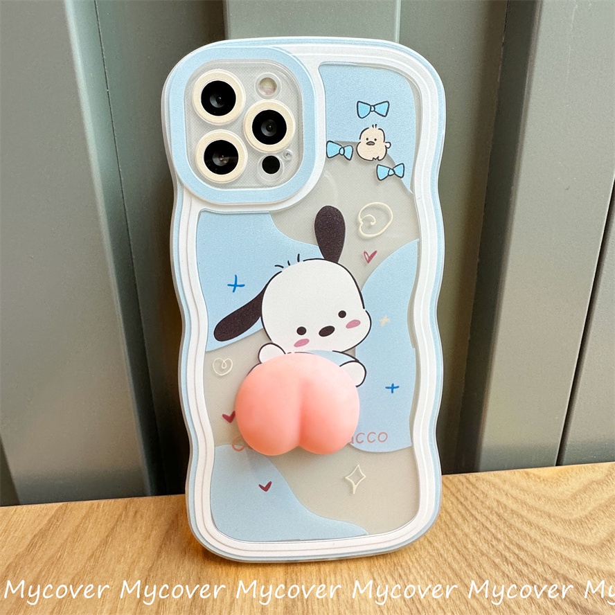 Ốp Điện Thoại Silicone Mềm Chống Sốc In Hình Mông Quả Đào Cho iPhone 11 12 13 14 Pro Max X Xr Xs 8 7 6 Plus SE 2020