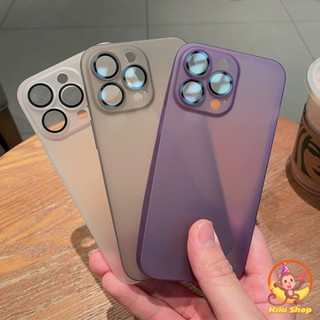 Ốp Điện Thoại Mờ Trong Suốt Cho IPhone 11 17 16 14 15 Pro Max 12 13 ProMax Air 16 15 14 plus Bảo Vệ Ống Kính Mềm Siêu Mỏng Chống Trầy Xước Vỏ Điện Thoại