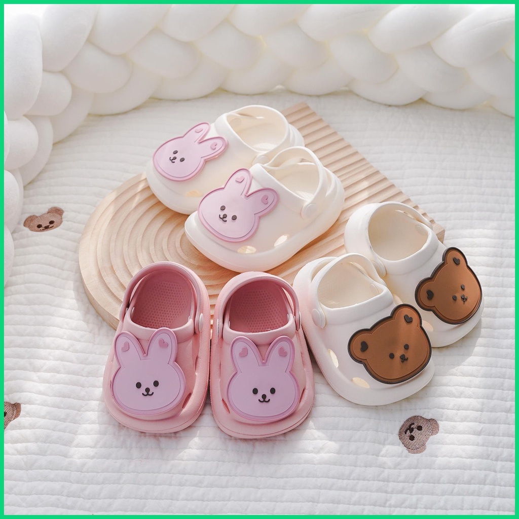 Xăng đan Đế Mềm Thiết Kế Đục Lỗ Đơn Giản Thời Trang Mùa Hè Hàn Quốc Cho Bé