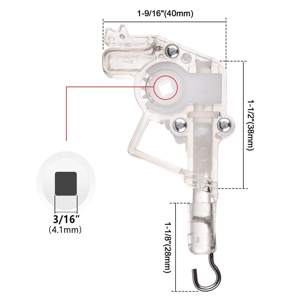 YANN1 Phụ Kiện Móc Nối Rèm Cửa Chuyên Dụng Chất Lượng
