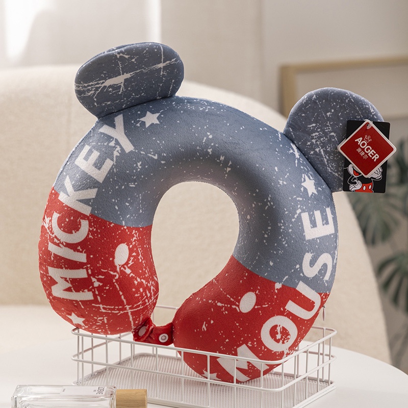 Gối Kê Cổ Hình Chữ U Bằng cotton In Họa Tiết Hoạt Hình Disney SY2 / YS2