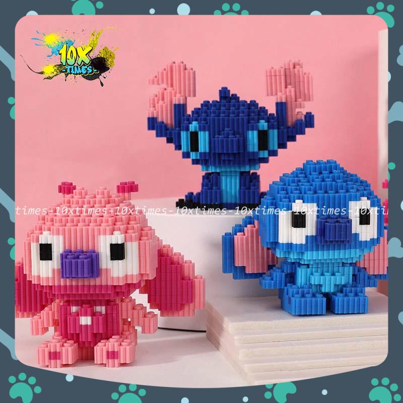 linkgo 3D nhân vật hoạt hình stich - stitch cho bé, đồ chơi trẻ em lắp ráp dễ thương sáng tạo, quà tặng sinh nhật
