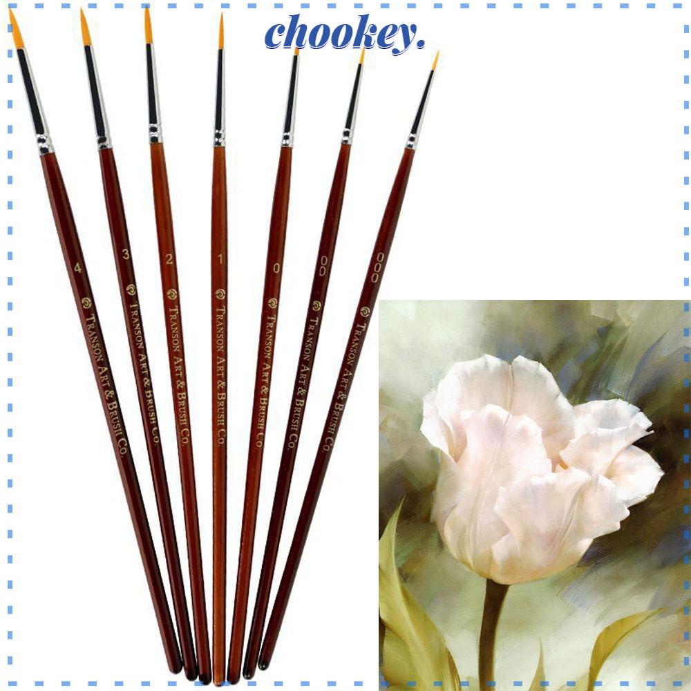 CHOOKEY Bộ 7 Bút Vẽ Tranh Sơn Dầu Chất Lượng Cao Chuyên Dùng