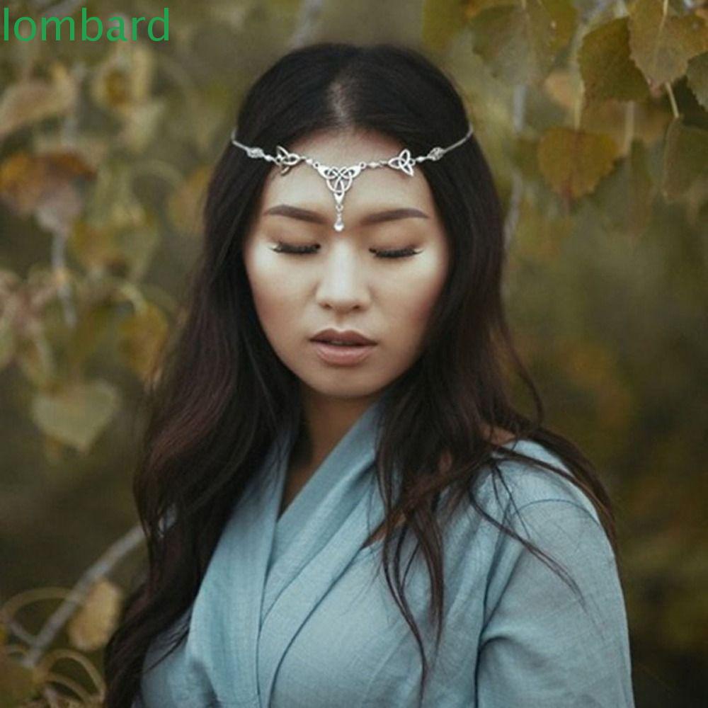 LOMBARD Cài Tóc Hình Tam Giác Bằng Hợp Kim Phong Cách Retro Dành Cho Nữ