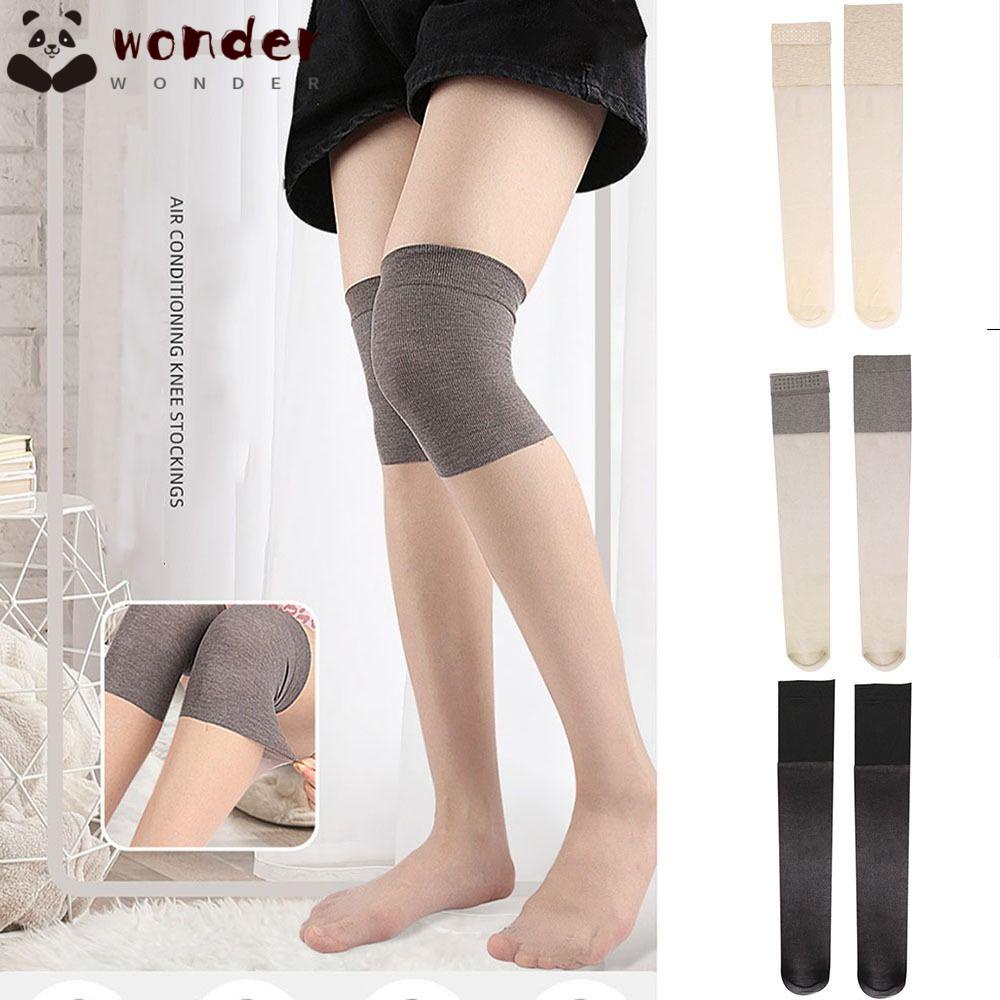 WONDER Vớ Bảo Vệ Đầu Gối Bằng Polyester Chống Trượt Điều Hòa Không Khí