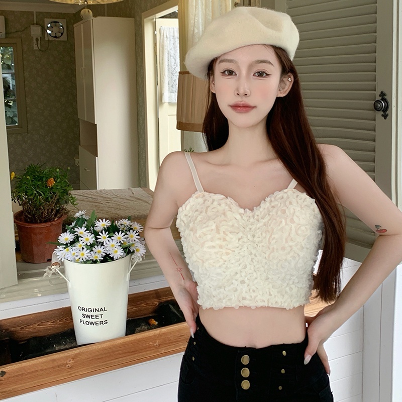 Áo Tank Top Sát Nách Cổ Chữ V Màu Sắc Thanh Lịch