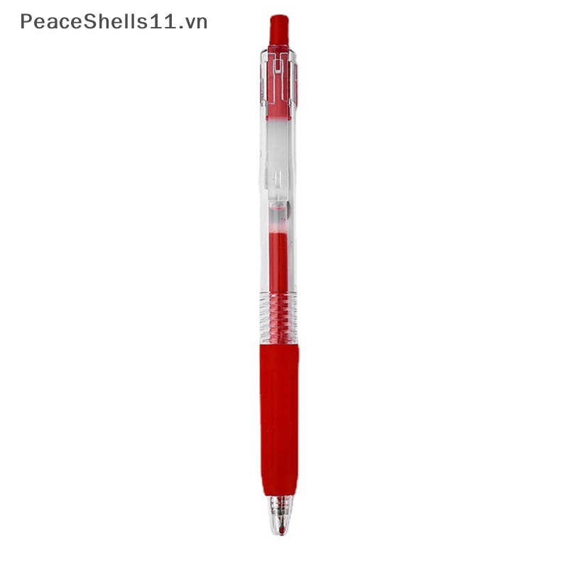 Bút Mực Gel Dạng Nhấn Bằng Nhựa Màu Đỏ Dễ Thương Cho Học Sinh
