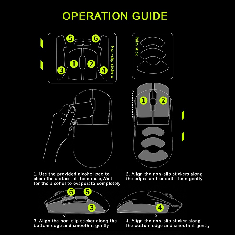 Băng Keo Dán Tay Cầm Chuột Chơi Game Thủ Công Chống Trượt Chống Mồ Hôi Cho G Pro Không Dây X