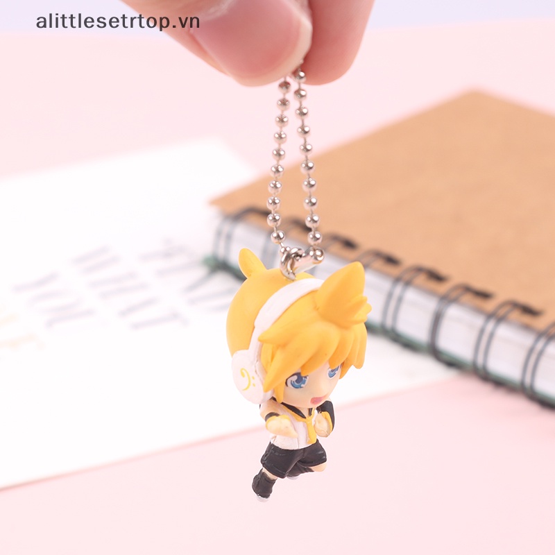 Alittlesetrtop 1pc 4cm hatsune miku keychain keyring quà tặng kawaii cho bé gái hình anime dễ thương.